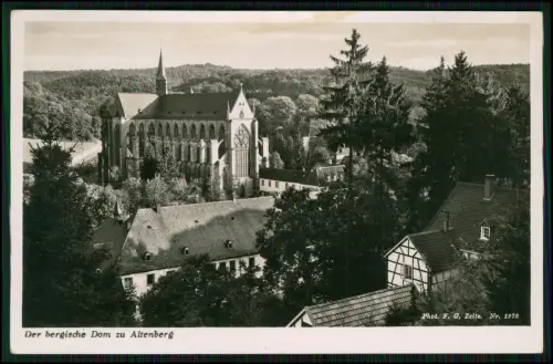 2x Foto AK Bergischer Dom Klosteranlage Zisterzienserabtei zu Altenberg Odenthal