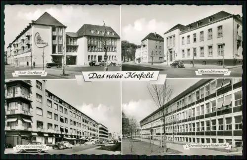 AK Krefeld Stadtsparkasse, Handelskammer, St. Antonstraße Verwaltungsgebäude VSW
