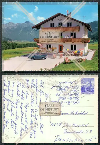 Foto AK Hart Zillertal Zell am Ziller Schwaz Tirol Gasthof Pension Harterhof 