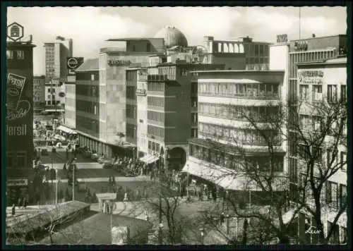 Echt Foto AK Hannover Georgstraße Karstadt Leinehaus Werbung 1960er Straßenleben