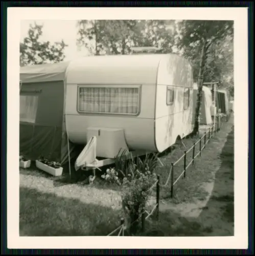 10x Foto - Camping in Deutschland - Ansichten Eifelland Wohnwagen uvm. - 1960er