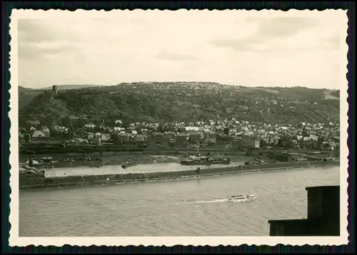 22x Foto - Rhein Reise - mit Volkswagen Käfer Brezelkäfer - Rheinromantik 1950er