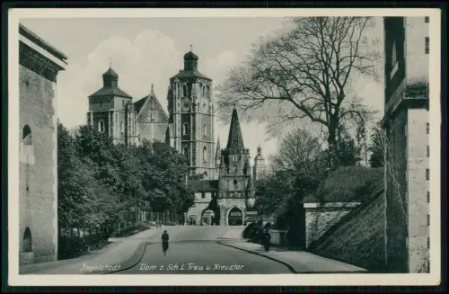 4x AK  Ingolstadt in Bayern - Kreuztor Liebfrauenmünster Dom u.a. 1930-40er gel.