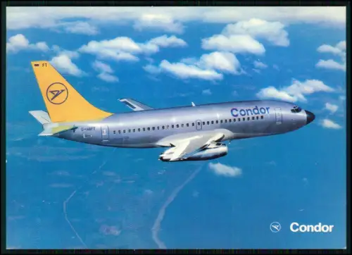 4x AK Postkarten Flugzeug Boeing - der deutschen Fluggesellschaft Condor im Flug