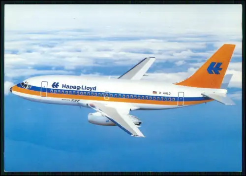 7x AK Postkarten Flugzeug Boeing - der Fluggesellschaft Hapag-Lloyd im Flug 1970