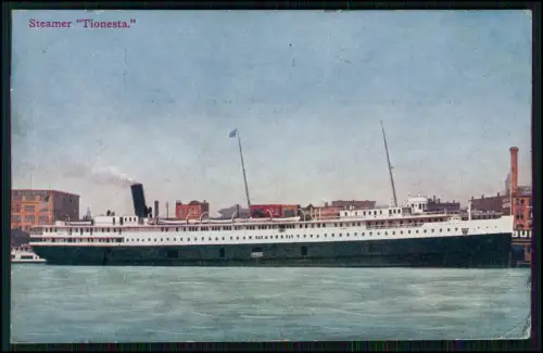 AK Dampfer Tionesta – Great Lakes Passagierschiff - 1919 gelaufen USA