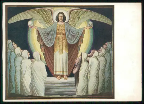 4x AK Szenen des Credo Zyklus Kloster Nonnenwerth Künstler/in Schw. Elma Koenig