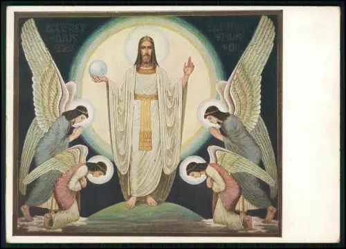 4x AK Szenen des Credo Zyklus Kloster Nonnenwerth Künstler/in Schw. Elma Koenig