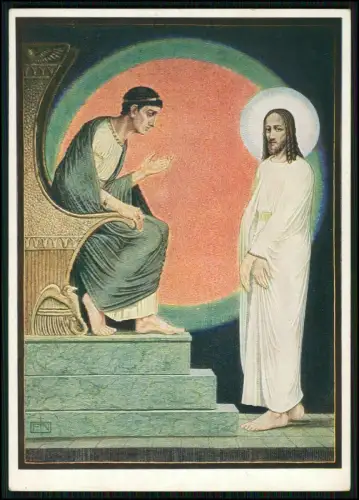 5x AK Szenen des Credo Zyklus Kloster Nonnenwerth Künstler/in Schw. Elma Koenig