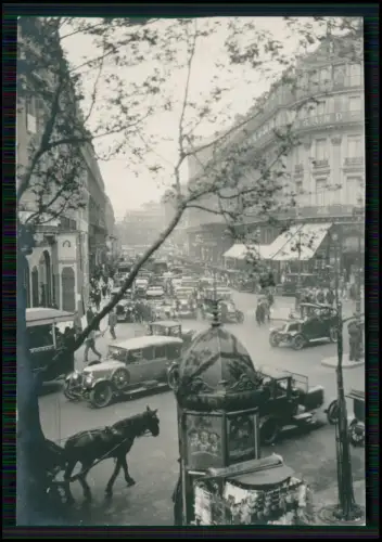 15x Original Fotografien Paris Reise im Mai 1926 - Straßenszenen u.a. Motive