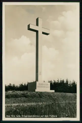 Foto AK Neustadt Schwarzwald Füllberg - mit monumentalem Kriegergedenkkreuz 1.WK
