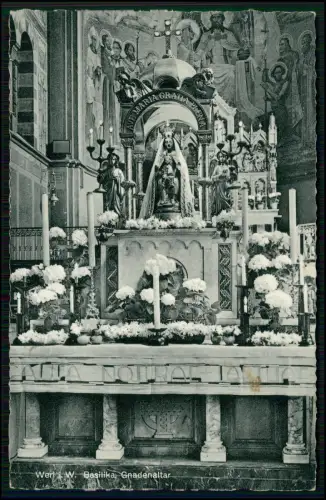 AK - Werl in NRW - Basilika Gnadenaltar - prachtvoll geschmückter Marienaltar