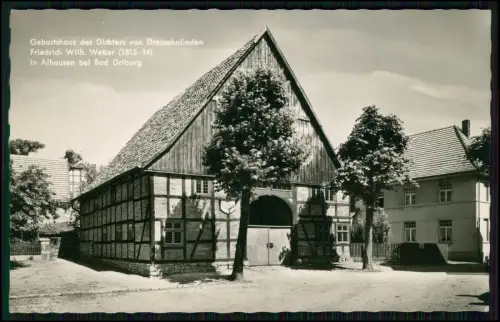 Foto AK - Alhausen Bad Driburg - Geburtshaus W. Weber - eindrucksvolle Ansicht