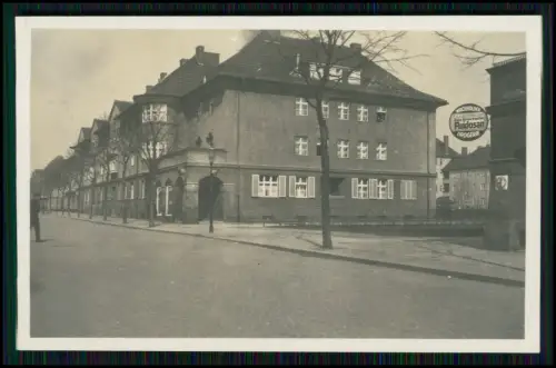 Foto Reklameschild Wachholder Fluidosan DROGERIE +öffentlicher Fernsprecher 1939