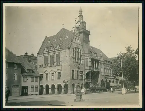 Foto 12x9cm - Bückeburg Schaumburg - Rathaus Turm Fassade Schild Ratskeller 1925