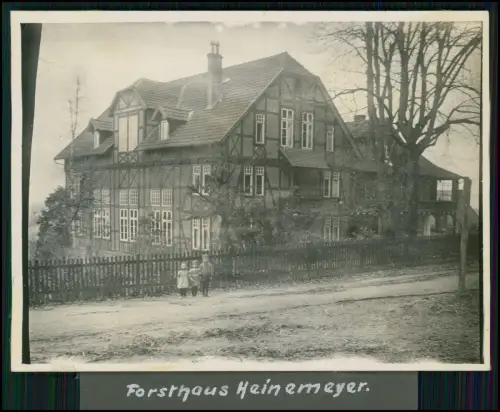 7x Foto - Forsthaus Heinemeyer Bückeburg - Gasthaus Gasthof - u.a. Umgebung 1927