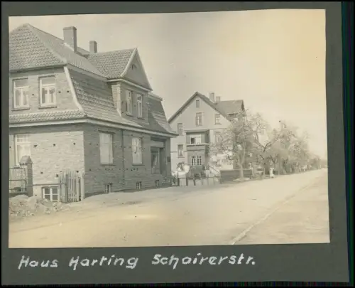 2x Foto - Bückeburg Scheie Schaumburg - Familie Haus Harting Scheier Straße 1927