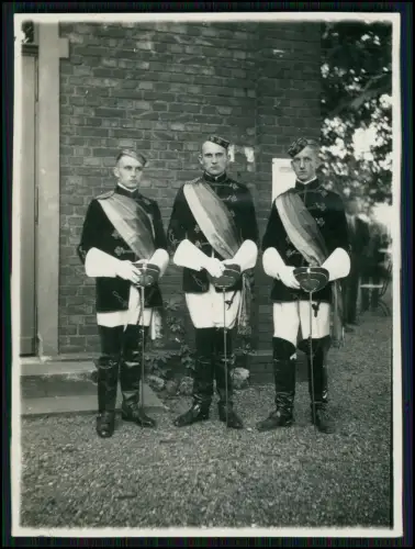 Minden Porta Westfalica - 2x Foto 1938 Studentenverbindung Uniform Chargenwichs