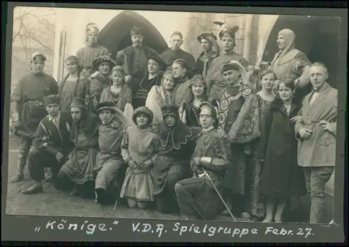 10x Foto Bückeburg Theatergruppe V.D.A. Verein für das Deutschtum Ausland 1927