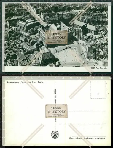 Orig. AK Amsterdam Luftbild Fliegeraufnahme 1936 Niederlande Holland