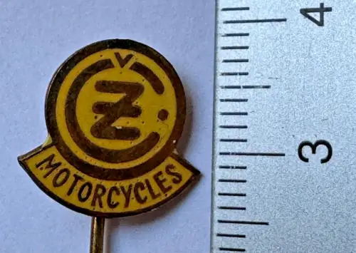 Česká zbrojovka ČZ Motorcycles Anstecknadel Pin Logo Emaille Motorrad Oldtimer