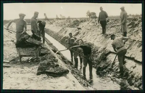 9x Foto - Soldaten RAD Burgdorf-Peiner Geest bei Braunschweig Kanalbauarbeiten
