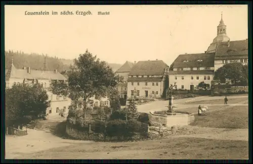 5x alte Postkarten - Lauenstein – im Erzgebirge – Sachsen – 1920er 1930er Jahre