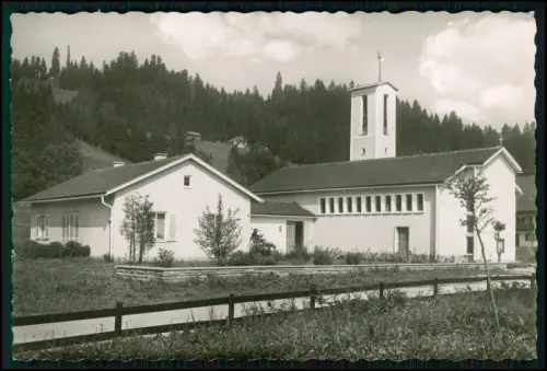 Foto AK Evangelisch Lutherische Kirche Oberstaufen Allgäu Schlichter Sakralbau