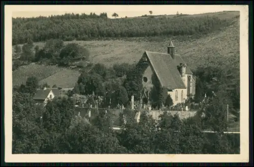 Foto AK - Herrgottskirche in Creglingen an der Tauber - mit umgebendem Friedhof