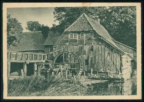 AK - Wassermühle Grander Mühle im Sachsenwald Herzogtum Lauenburg 1947 gelaufen