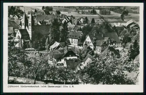 Foto AK - Klosterreichenbach Baiersbronn - Dichte Bebauung Giebelhäuser Ortskern