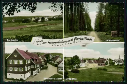 AK Oberkollbach Oberreichenbach Schwarzwald - Gasthaus zum Adler Dorfpartie u.a.