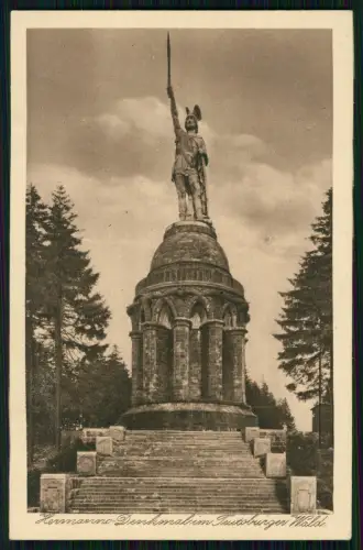 AK  Detmold Lippe am Teutoburger Wald - Hermannsdenkmal mit Treppenaufgang 1930