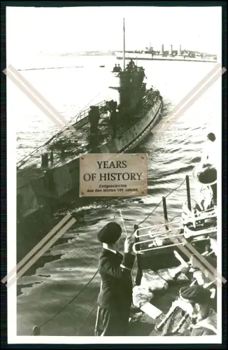 Foto Unterseeboot U-Boot U ? einlaufen in Lorient Frankreich Bunker Shelter 