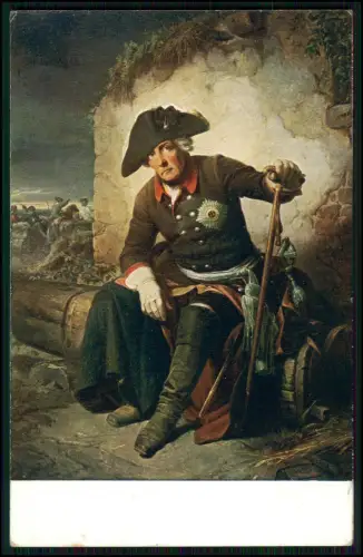 AK - Leipzig Friedrich der Große nach Schlacht bei Kolin - Schrader Museumskarte