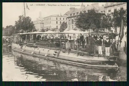 AK - Lorient Morbihan - Torpilleur au Bassin du Commerce