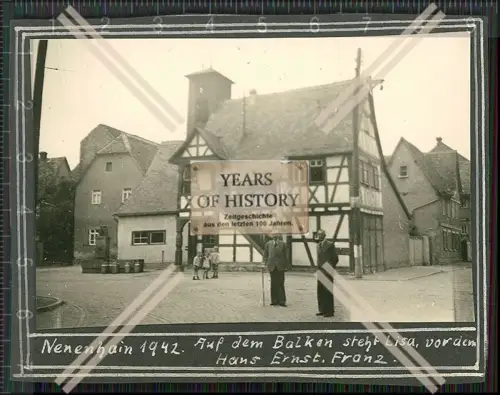 Foto Schwalbach am Taunus Hessen Rathaus Fachwerk 1942
