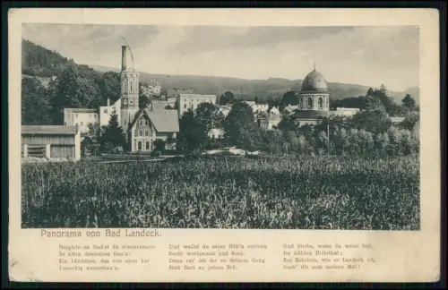 AK - Lądek-Zdrój Bad Landeck - Sudeten Niederschlesien Polen 1915 Feldpost gel.