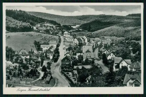 Foto AK Siegen Westfalen - Blick in das Hermelsbachtal zur Panzer-Straße 1939
