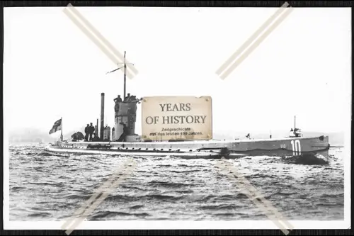 Foto Unterseeboot U-Boot U 10 Kaiserliche Werft Danzig Marine 1911
