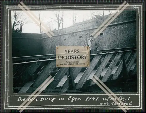 Foto Ausflug nach Cheb Eger Reg. Karlsbad Alte Burg 1941