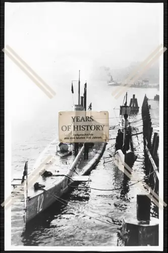 Foto Unterseeboot U-Boot U 1 + U 12 Friedrich Krupp Germaniawerft 1906 u. 1912 