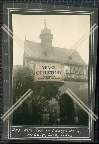 Foto 4x Königstein im Taunus Altes Rathaus mit Tor Panorama Kronberg uvm. 