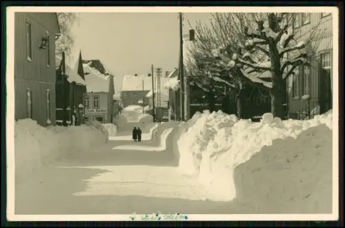 4x Foto AK u. Foto - Winterlich in Hohegeiß - Braunlage Oberharz umgeben Schnee