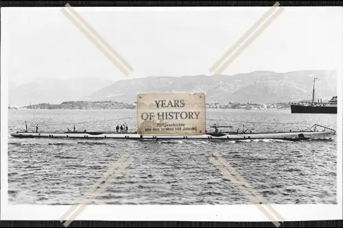 Foto Unterseeboot U-Boot U 162 unter Französische Flagge bei der AG Vulcan in 