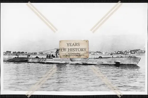 Foto Unterseeboot U-Boot U 119 unter Französische Flagge bei der AG Vulcan in 