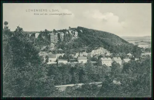 AK - Löwenberger Schweiz Lwówek Śląski Bobertal Niederschlesien Polen 1908 gel.
