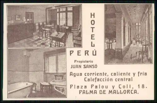 16x - AK und Papier Souvenir Artikel - Palma de Mallorca Hotel Perú Plaza Palou
