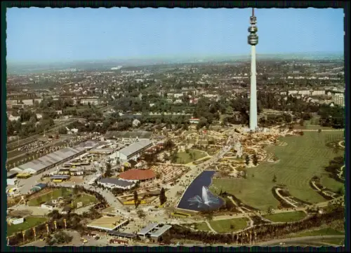 4x AK - Luftaufnahme u.a. Westfalenpark - zur Bundesgartenschau 1959 in Dortmund