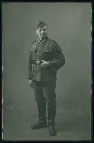 5x Echt Foto AK - 14x9cm - Portrait Soldat - Wehrmacht